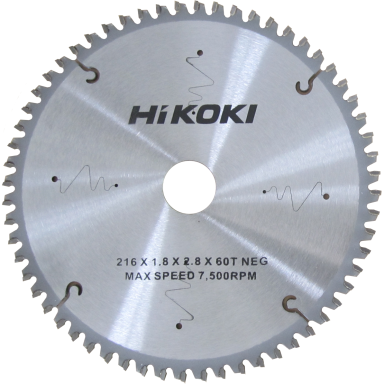HiKOKI 60350071 Sagklinge 216 mm, 60 T