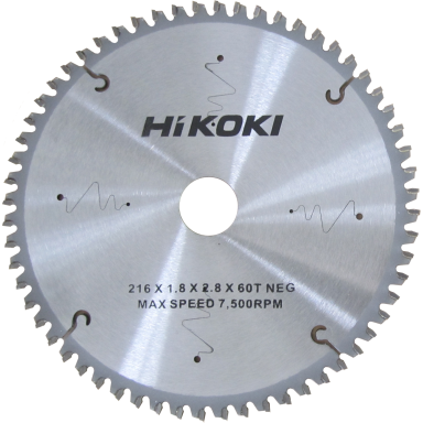 HiKOKI 60350071 Savklinge 216mm, 60T