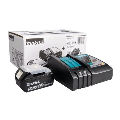 Makita 191B51-7 Akkupaketti 18 V 5,0 Ah + LXT -laturi