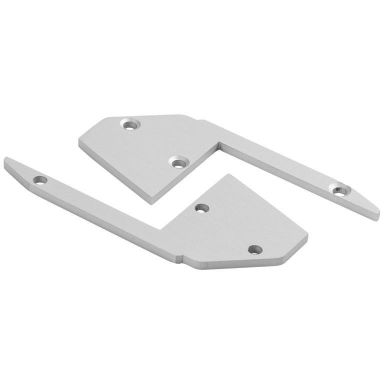 Hide-a-Lite Stair Gavl aluminium, 2-pakning
