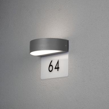 Konstsmide Monza Væglampe 5 W, med husnummer
