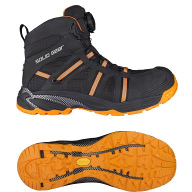 Solid Gear Phoenix Skyddskänga S3, GTX, svart/orange, glasfiberhätta