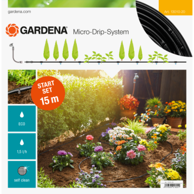 Gardena Micro-Drip-System Startpakke for beplantede flater