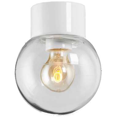 Ifö Electric Classic Glob 150 Kattovalaisin IP54, suora, E27, suora