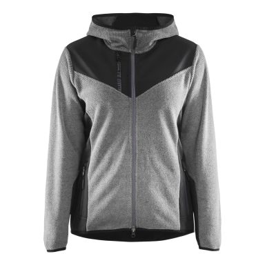 Blåkläder 594125369099XXL Jakke strikket, dame, gråmelert/svart