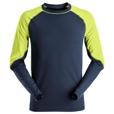 Snickers 2405 T-shirt marin/neongul