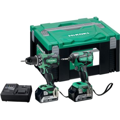HiKOKI KC18DBSL Verktygspaket med batterier och laddare