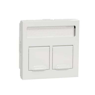 Schneider Electric Unica System+ Senterplate 2xRJ45, DPM