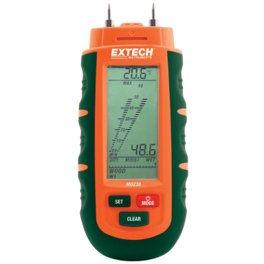Extech MO230 Fugtighedsmåler med 3 stk. Batterier
