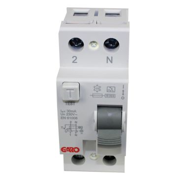 Garo 110091 Vikavirtasuoja 30 mA, 2-napainen, 6 kA