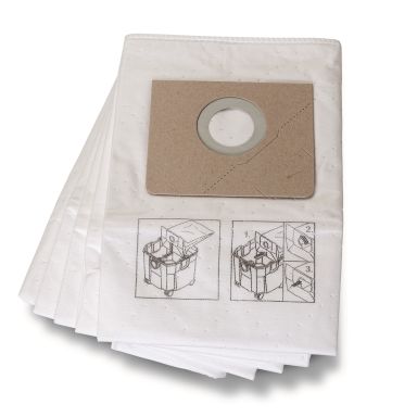 Fein 31345251010 Fiber filterpose til Dustex 35LX/MX, pakke med 5
