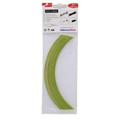 Hellermann Tyton HIS-3 Bag 1,5/0,5 Krympslang 1,5/0,5 x 200 mm, 10-pack