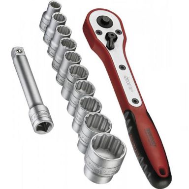 Teng Tools M1212N1 Topnøglesæt 1/2", 12 stykker