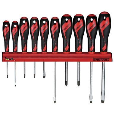 Teng Tools WRMD10N Skruetrækkersæt 10 dele, i vægstativ