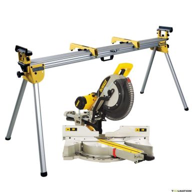Dewalt DWS780KIT Kapsav og geringssav med savbænk