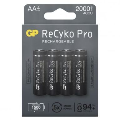 GP Batteries ReCyko Pro AA 2100 Batteri laddningsbart, AA, 4-pack