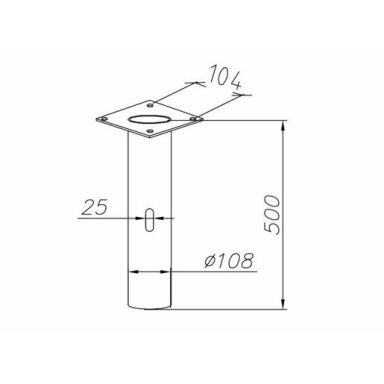 Norlys 207 Adapter til betonfundament