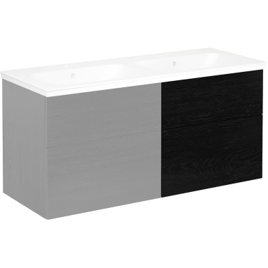 Gustavsberg Artic Vaskeservant 605 x 465 mm, svart eik