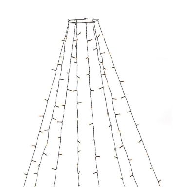 Konstsmide 6394-820 Juletræ sløjfe 8 sløjfer, LED, 240 cm