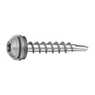 Ejot 900314 Vindskiveskruv 4.8x28 mm, grafitgrå, 500-pack