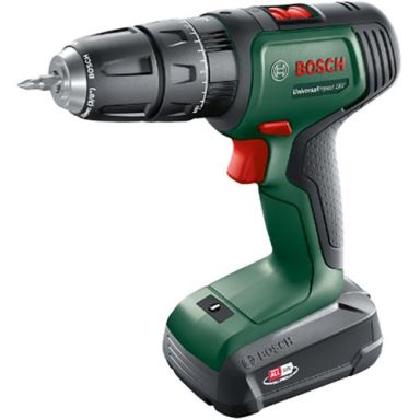 Bosch DIY Universal Impact 18 Bore-/skruemaskine med 2 stk 1,5 Ah batterier og oplader