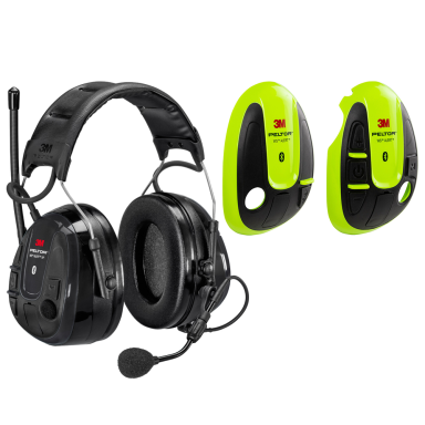 3M Peltor WS Alert XP Hørselvern med Hi-viz skall, Bluetooth med issebøyle