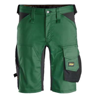 Snickers Workwear 6143 AllroundWork Shorts skoggrønn / svart