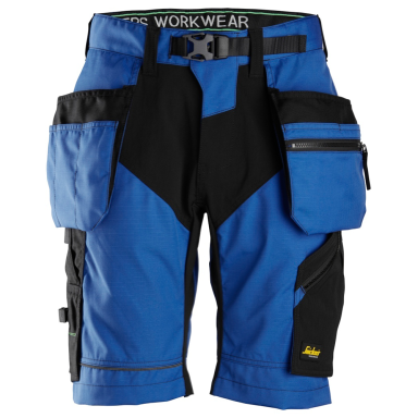 Snickers 6904 FlexiWork Shorts klarblå/svart