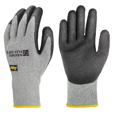 Snickers 9317 Weather Flex Handske stengrå/svart