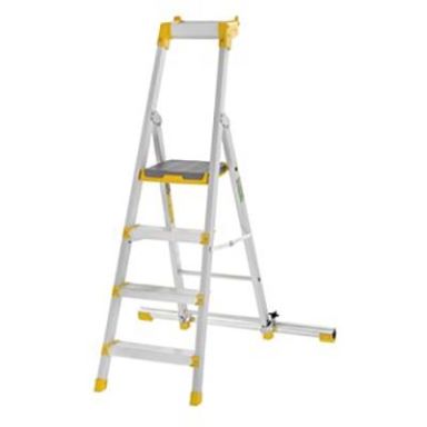 W.steps 55P Trappetrin med certificeret aluminium, med trinfod