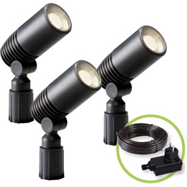 Garden Lights Alder Set Jordspotlight 3-pakk, 150 lm
