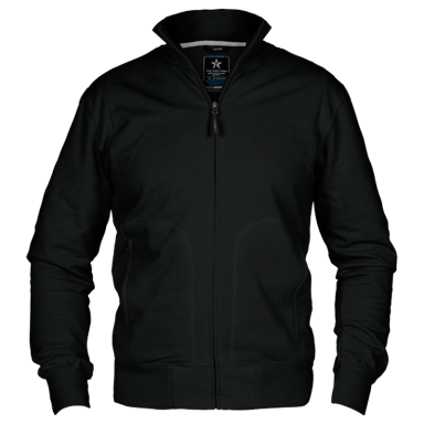 Texstar HC04199000150 Tröja med dragkedja, svart