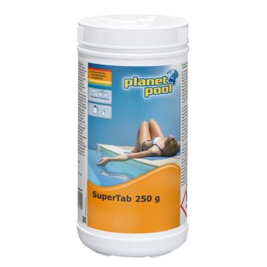 Planet Pool SuperTab Klor tablet 250 g tabletter, 1 kg