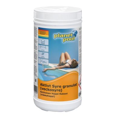 Planet Pool Aktivt Syre Desinfektionsmedel granulat, 1 kg