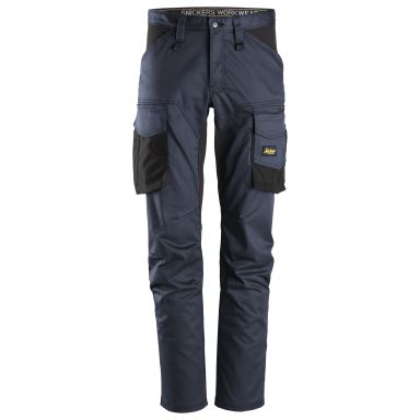 Snickers Workwear 6803 AllroundWork Servicebukser stretch, marineblå/sort