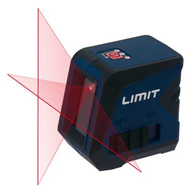 Limit 1000-R Krysslaser rødt laserlys, inkl. batterier