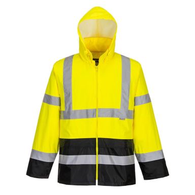 Portwest H443 Regnjacka Hi-Vis gul/svart