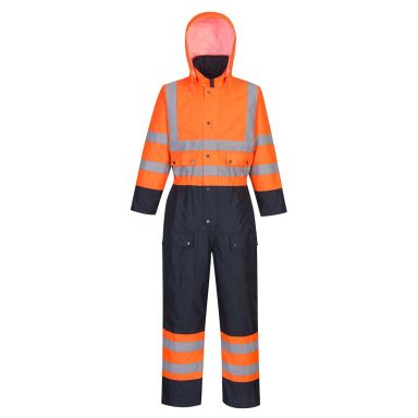 Portwest S485 Overall Hi-Vis orange/marinblå