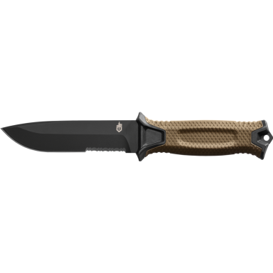 Gerber 1027847 Jagtkniv Savtakket med skede, brun kasse