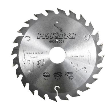 HiKOKI 60355001 Sågklinga 165x30 mm, 24T