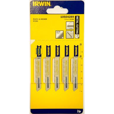 Irwin 10504289 Sticksågsblad 70 mm, 24 TPI, 5-pack
