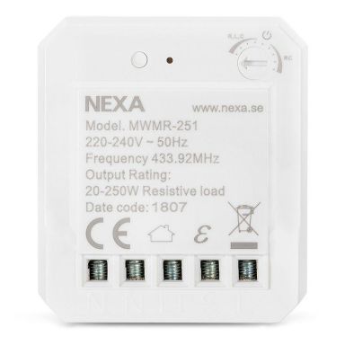 Nexa MWMR-251 Dimmer dimmer, System Nexa