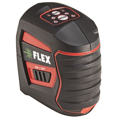 Flex ALC2/1-G/R Ristilinjalaser vihreä laserdiodi, laturilla