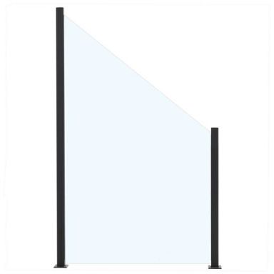 Nordic Fence 116-047 Glasstaket klart glas, med aluminiumskena