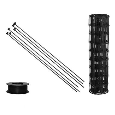 Hortus 900-030 Villastängselset svart, med tentorstolpar