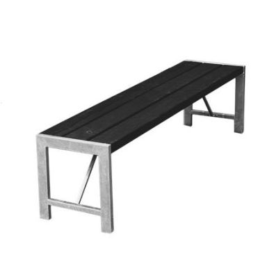 Hortus 801-094 Bänk H-modell, svart