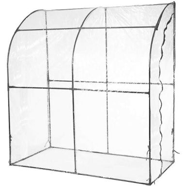 Hortus 211-206 Växthus svart, placering på vägg/mur