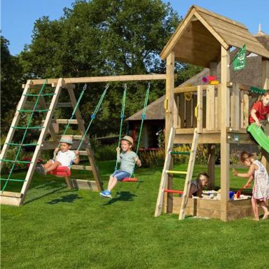 Jungle Gym Club Lektorn med klättermodul och rutschkana