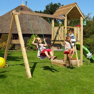 Jungle Gym Club Lektorn med gunga och rutschkana