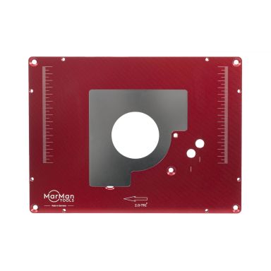 MarMan Tools IP2.0K-TRI Indlægsskive til fræsebord, 298 x 235 x 9 mm